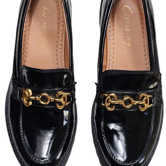 Circus NY By Sam Edelman Black Patent Loafers Size 8.5 - Picture 1 of 7